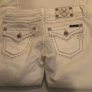 Miss Me White Denim Jeans